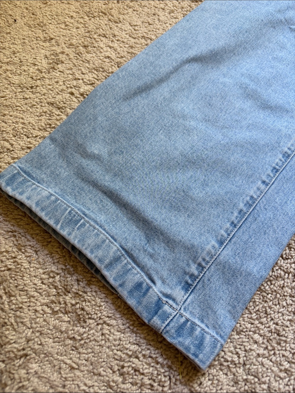 Madewell Emmett Wide Leg Crop Jeans Size 32 Light Wash - Picture 3 of 7